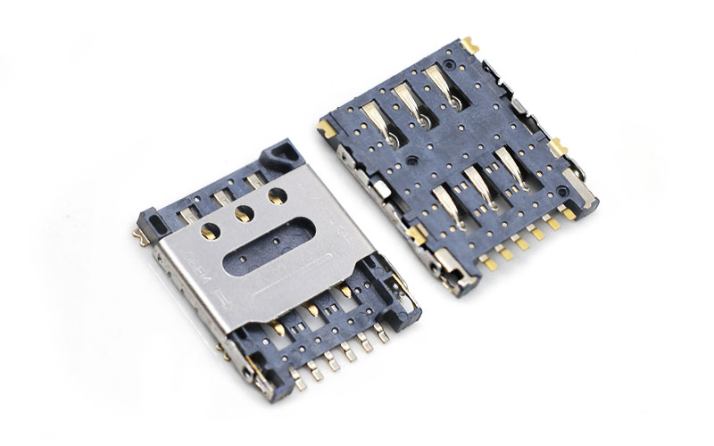 102313882-NANO SIM 掀蓋6PIN卡座 小卡通訊手機讀卡器 H1.5卡座連接器 102313882-NANO SIM 掀蓋6PIN卡座 小卡通訊手機讀卡器 H1.5卡座連接器