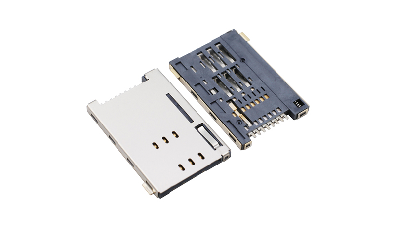 102031022-SIM PUSH自彈式卡座 6+2P H2.2卡槽 102031022-SIM PUSH自彈式卡座 6+2P H2.2卡槽