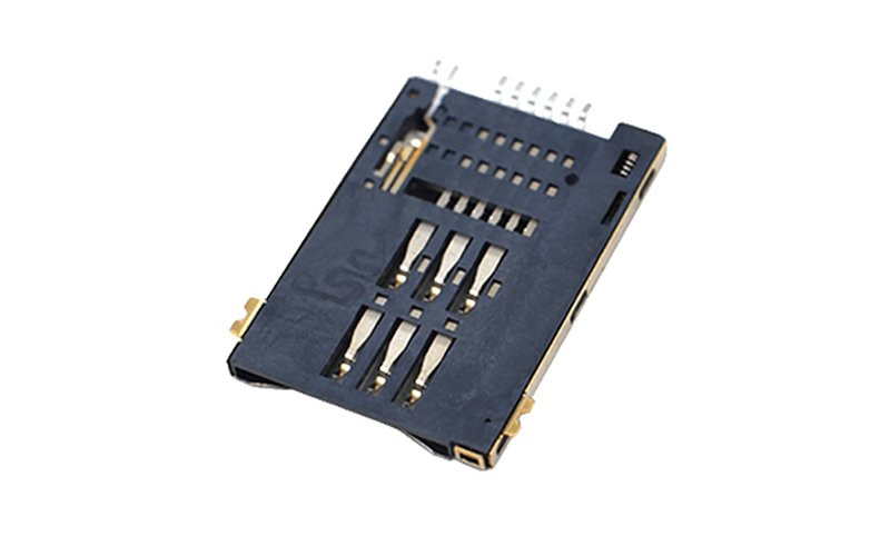 102012822-SIM PUSH卡座 H1.8 6+2(無柱)卡槽 102012822-SIM PUSH卡座 H1.8 6+2(無柱)卡槽