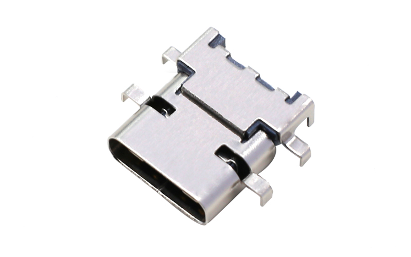 104010512-TYPE-C 母座24PIN 沉板CH0.4前插后貼帶柱 104010512-TYPE-C 母座24PIN 沉板CH0.4前插后貼帶柱