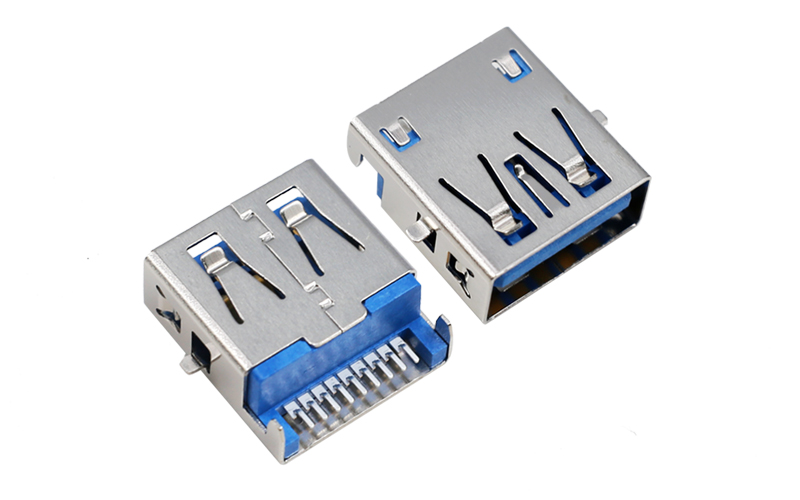 104012262-USB3.0正向板上SMT 平口貼腳藍(lán)色膠芯usb3.0連接器 180度直插大電流母座 104012262-USB3.0正向板上SMT 平口貼腳藍(lán)色膠芯usb3.0連接器 180度直插大電流母座