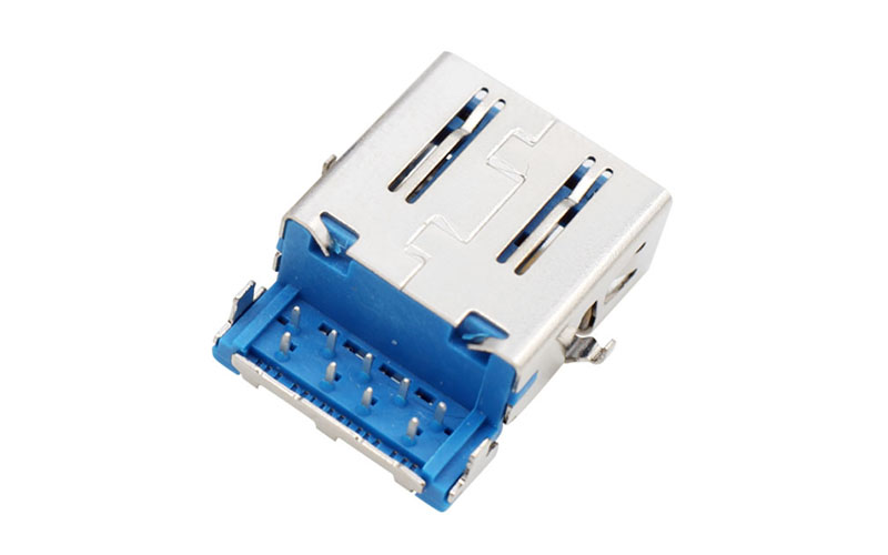 104010092-USB3.0母座 沉板式DIP插座 USBh1.8連接器 藍(lán)膠 104010092-USB3.0母座 沉板式DIP插座 USBh1.8連接器 藍(lán)膠