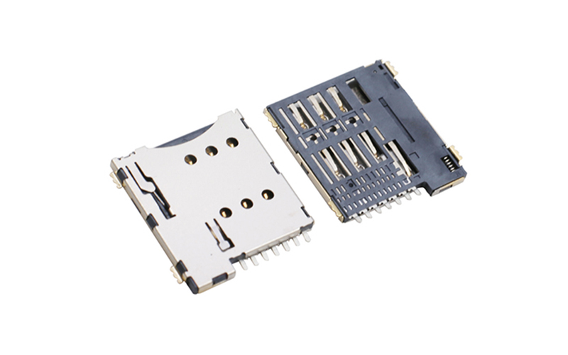 102032582-MICRO SIM卡座 sim1.35H連接器 6+1P手機卡槽 102032582-MICRO SIM卡座 sim1.35H連接器 6+1P手機卡槽