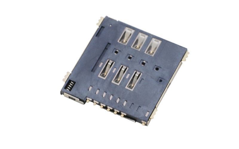 102011342-MICRO SIM自彈式卡座 PUSH防反插H1.5 6+1P 102011342-MICRO SIM自彈式卡座 PUSH防反插H1.5 6+1P