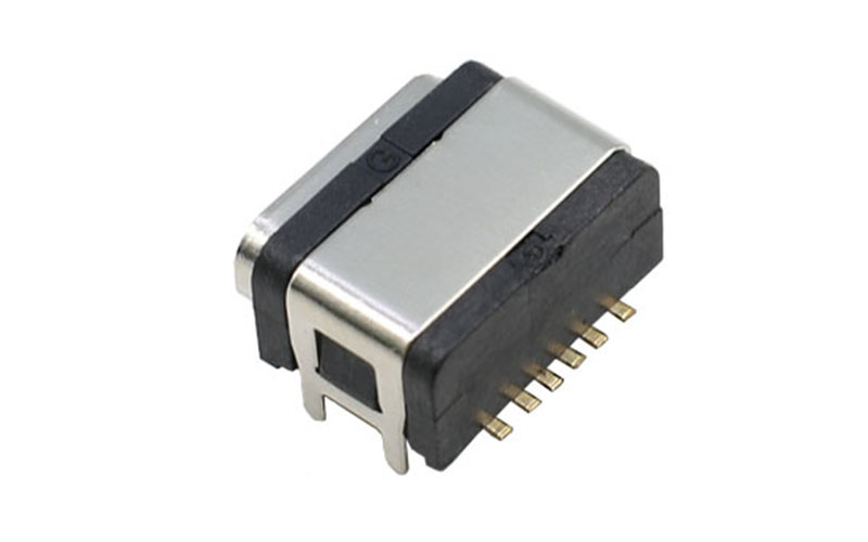 104313762-TYPE-C防水母座 6P板上H4.6 104313762-TYPE-C防水母座 6P板上H4.6