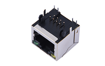 409412931-RJ45 8P8C無(wú)彈片 LED左黃右綠