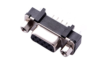 101411282-VGA立式9母鉚鎖d-sub連接器 101411282-VGA立式9母鉚鎖d-sub連接器